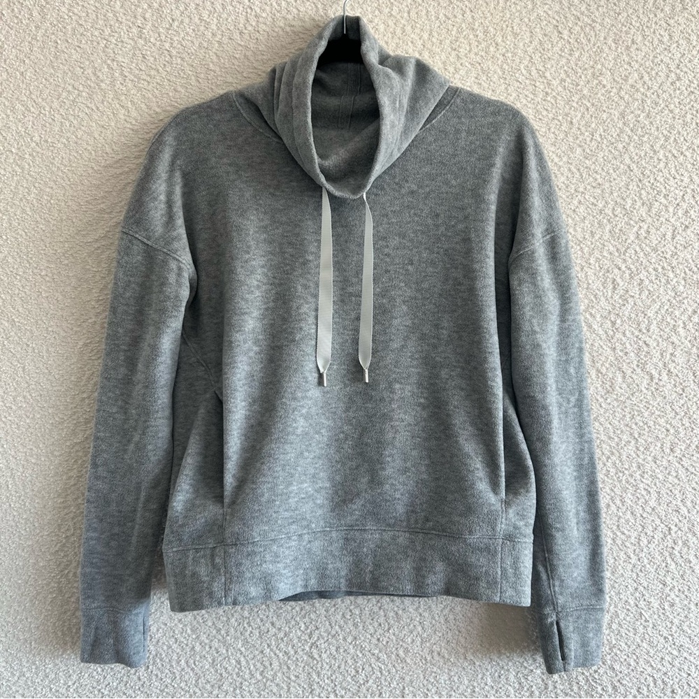 Lululemon Women’s Go Forward Pullover Sweatshirt Fleece Gray Size 6